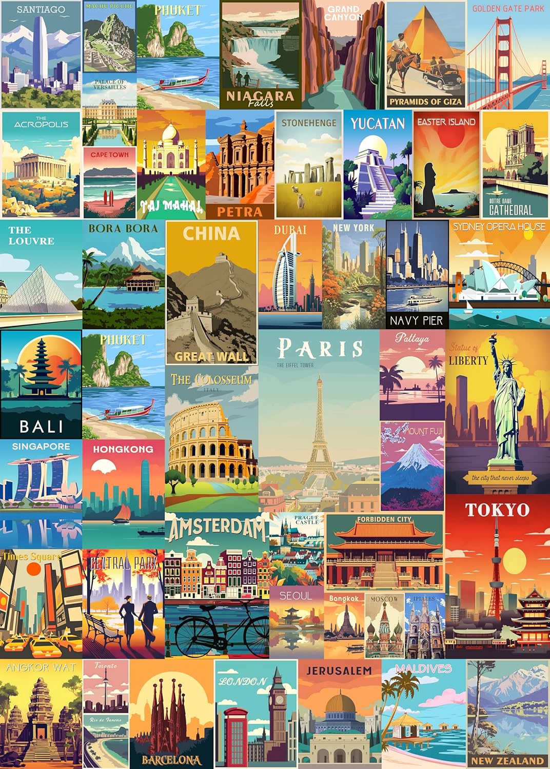 Puzzle Map World - 大人用ジグソーパズル 1000/500/300 個ヴィンテージ世界旅行木製パズルゲームルーム寝室の家の装飾誕生日ギフト