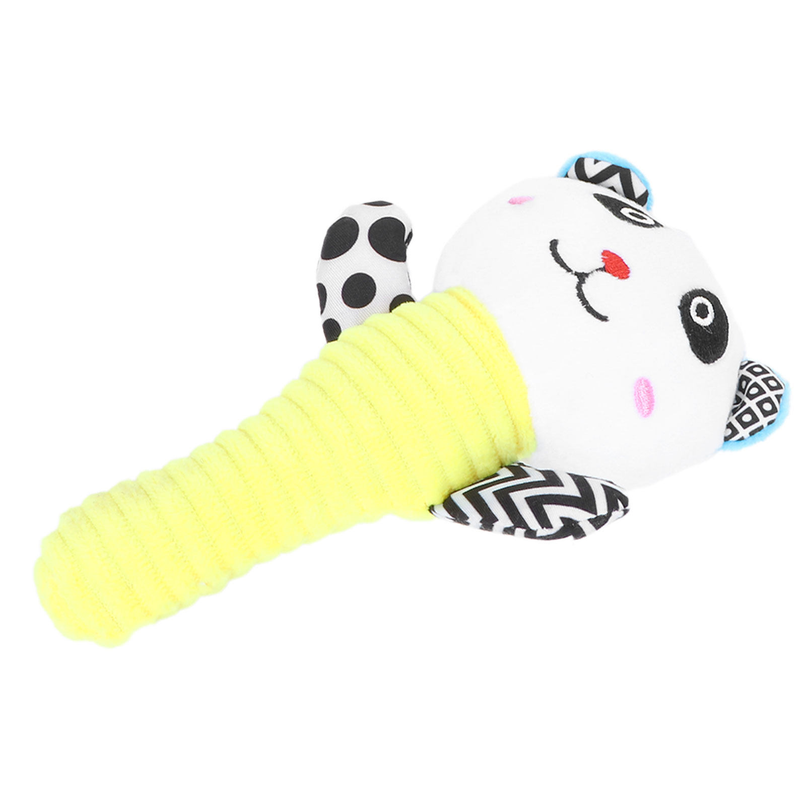 Happy Kids Education - 赤ちゃん用、手に持てるガラガラおもちゃ。カラフルで柔らかい動物の形をしており、知育玩具としても、お子様の心を落ち着かせるおもちゃとしても最適。認知能力の発達を促し、楽しい遊びを提供します。クマの形。