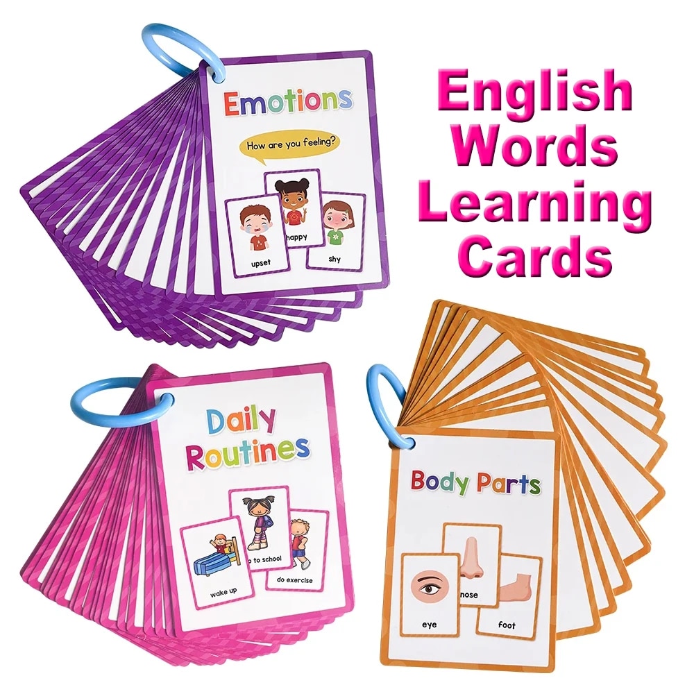Sight Word Game - モンテッソーリ子供学習英単語カード幼稚園教師早期教育教材語彙教室用品