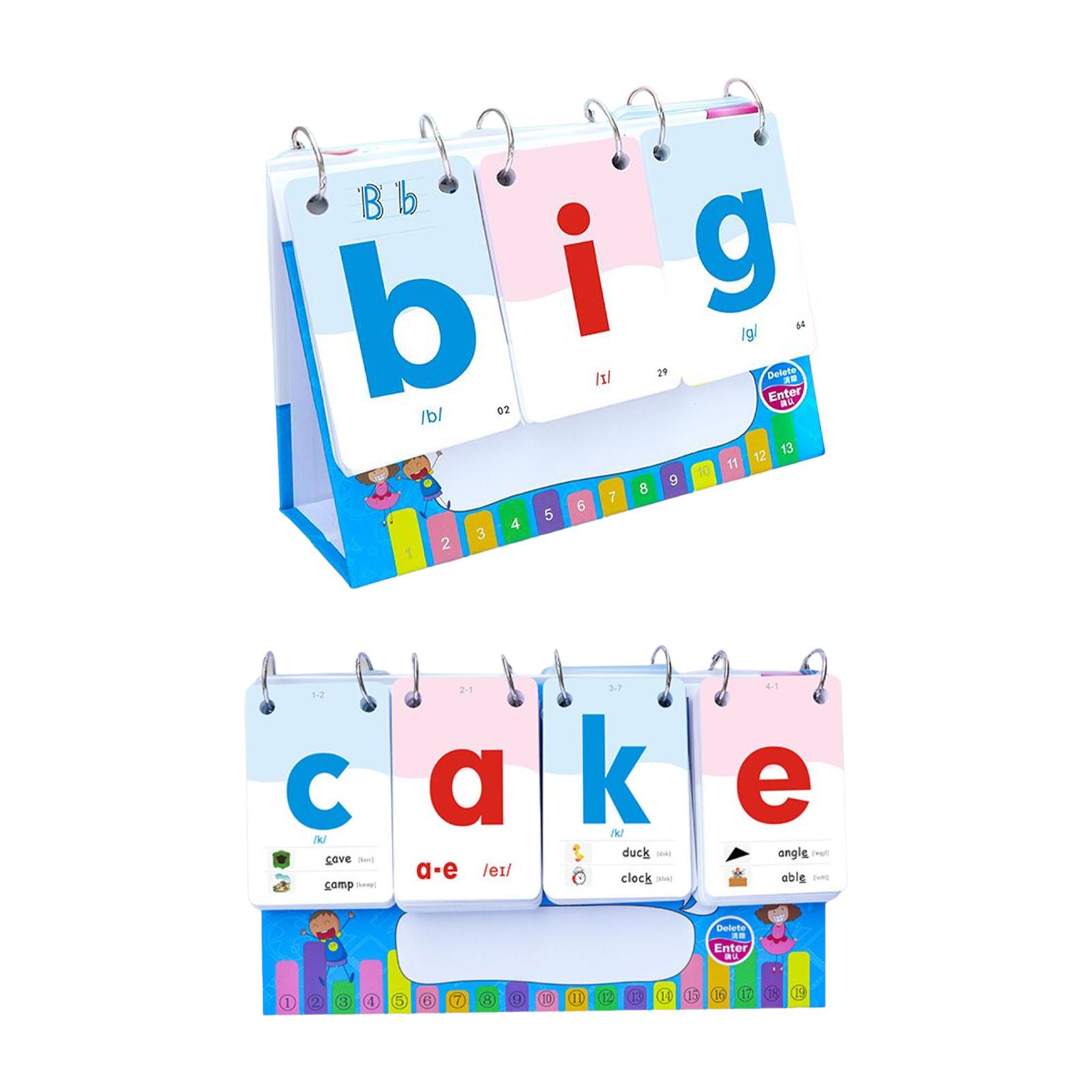 Phonics Card Game - 幼児のための10代のアルファベットの単語スペル,教育ツール,3 4 5 6歳の子供のための