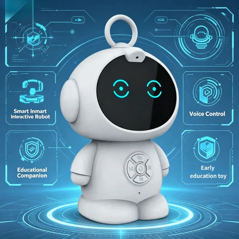 Kids Education Gift - スマートAIロボット WiFi対応 幼児教育玩具 子供向け 音声認識＆音声インタラクティブ教育学習機