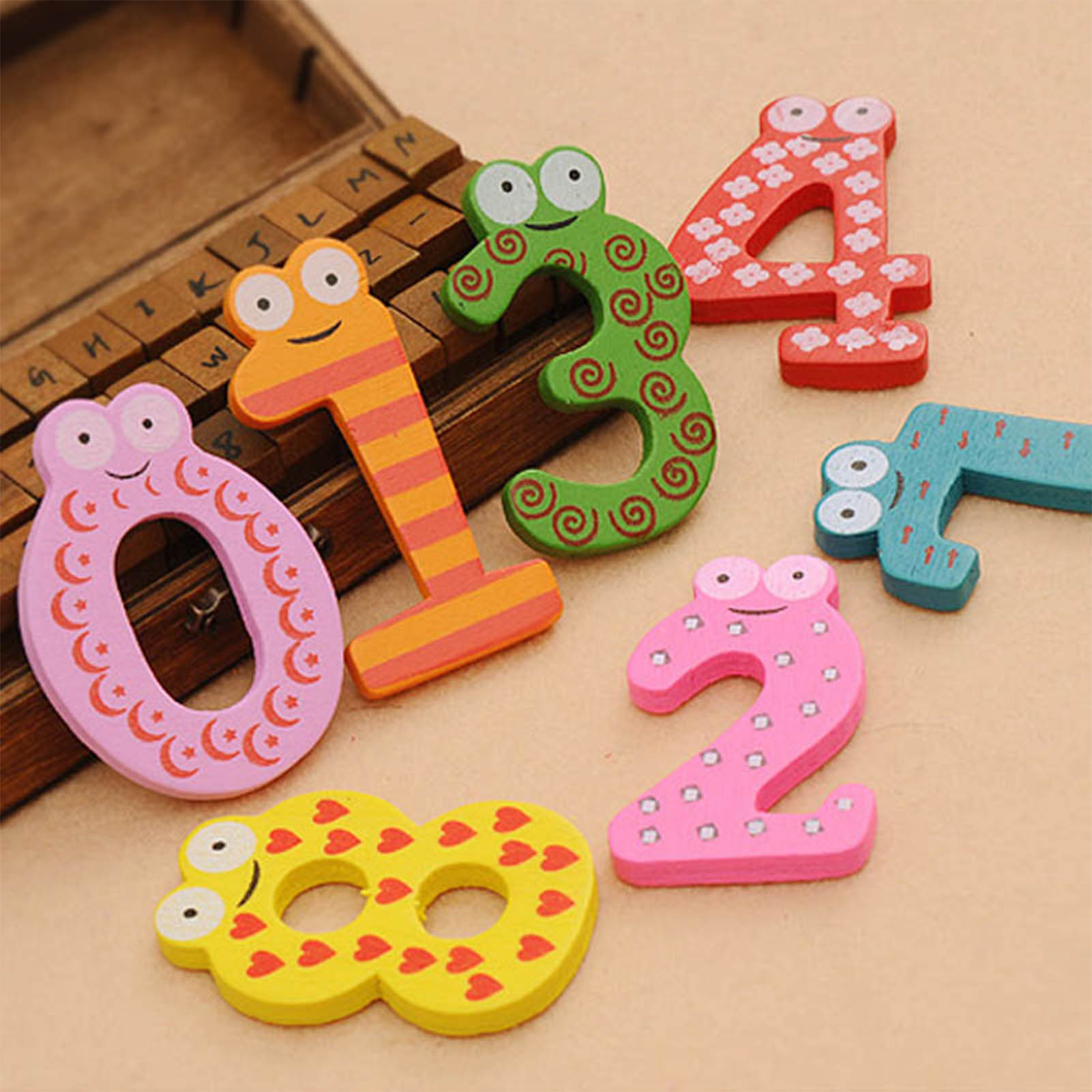 Magnetic Letter Board - 磁気文字数字アルファベットABC 123冷蔵庫マグネットプラスチック教育就学前学習玩具セット大文字小文字数学