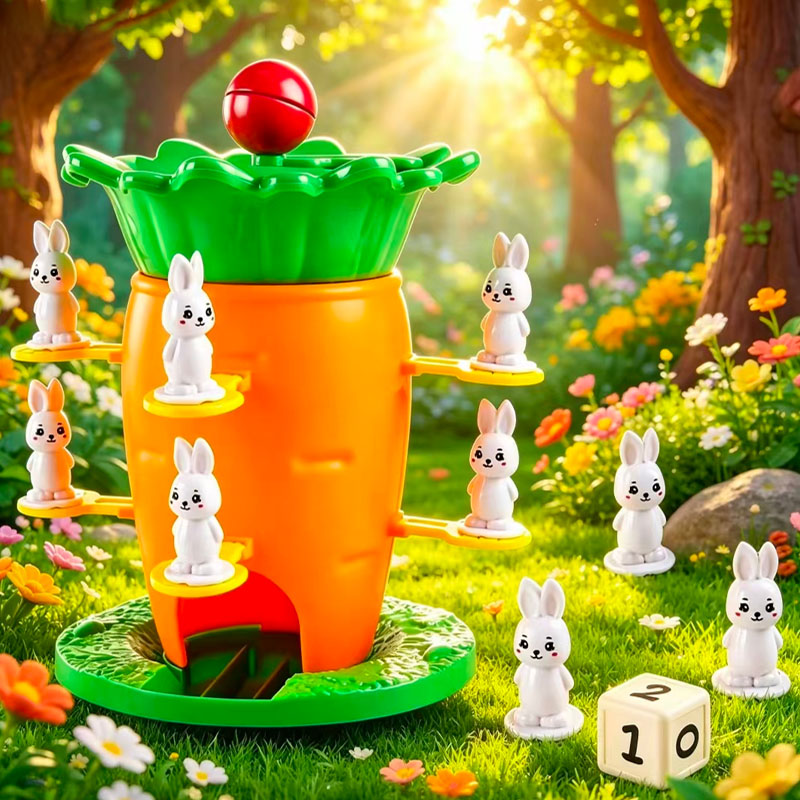 Sight Word Game - 新しいキッズキャロットバランスツリーフォーカスバランストレーニング子供のおもちゃ折りたたみタワーゲームシリーズ親子インタラクティブクリスマスギフト