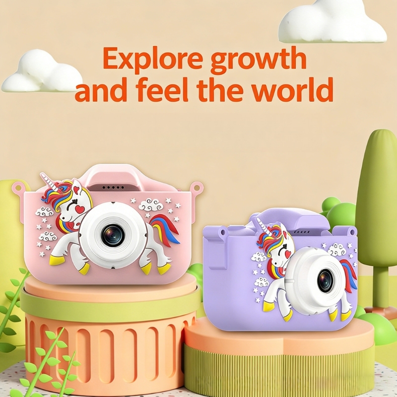 Kids Early Education Photos - 充電式キッズカメラおもちゃ高精細ビデオ写真幼児教育デジタルカメラおもちゃ 15UB