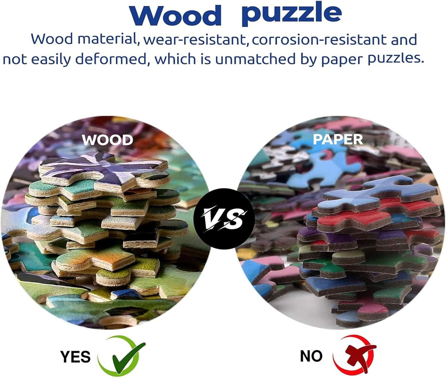 大人用ジグソーパズル 1000/500/300 個ヴィンテー - Puzzle Map World のレビューと価格