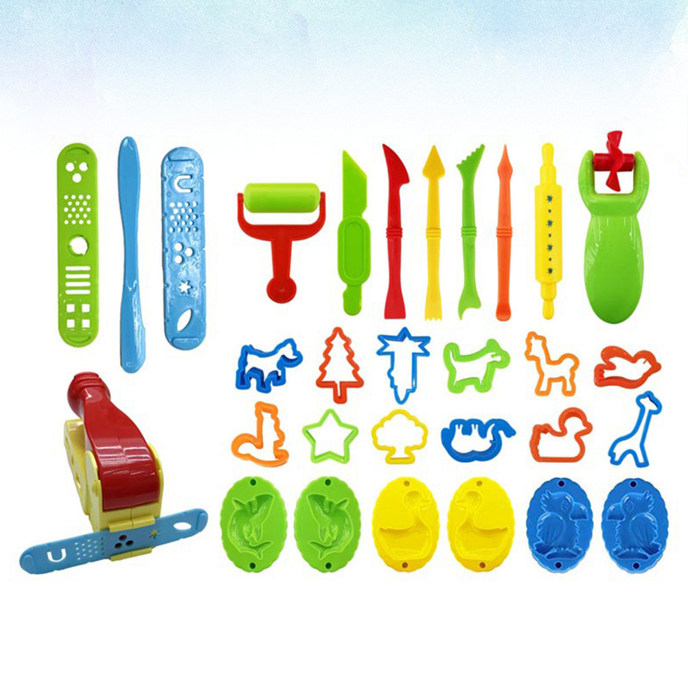1セットの知育用プラスチック粘土型、子供向けDIY粘土セット - Happy Kids Education のレビューと価格