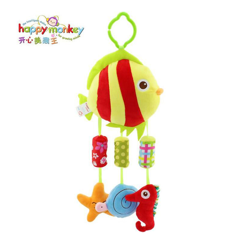 ハッピーモンキー-赤ちゃんと子供のためのぬいぐるみガラガラ、 - Happy Kids Education のレビューと価格