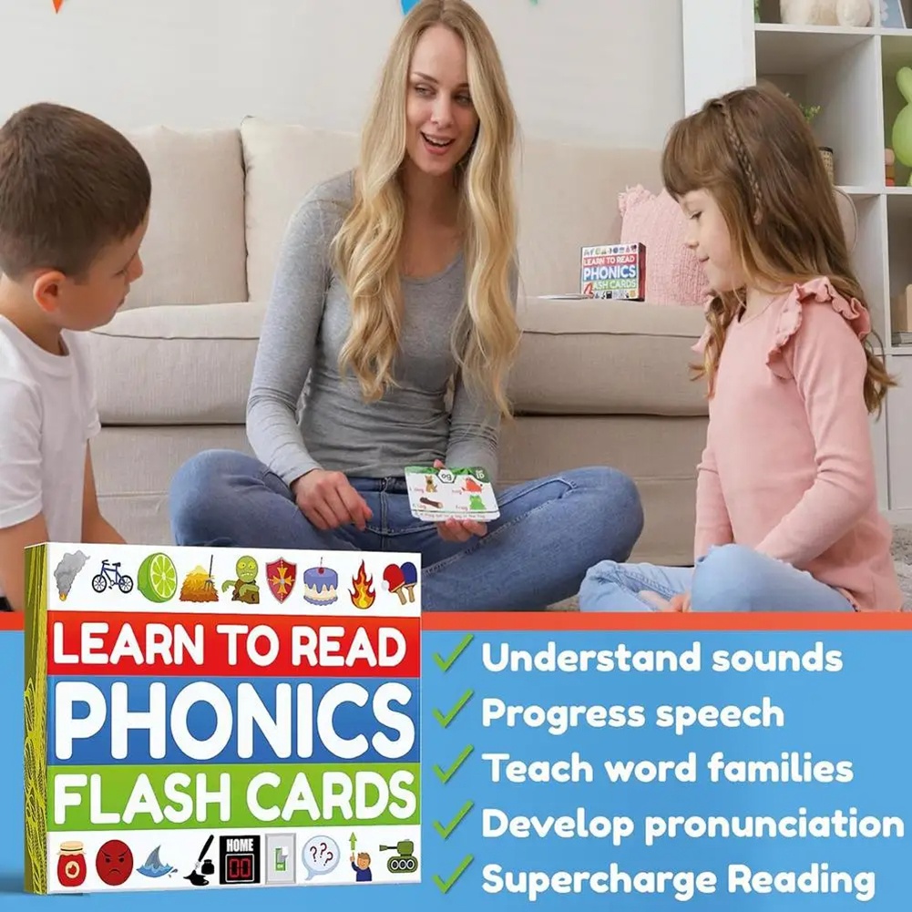 ABRIフォニックス・サイトワード・フラッシュカード：CVC - Phonics Card Game のレビューと価格