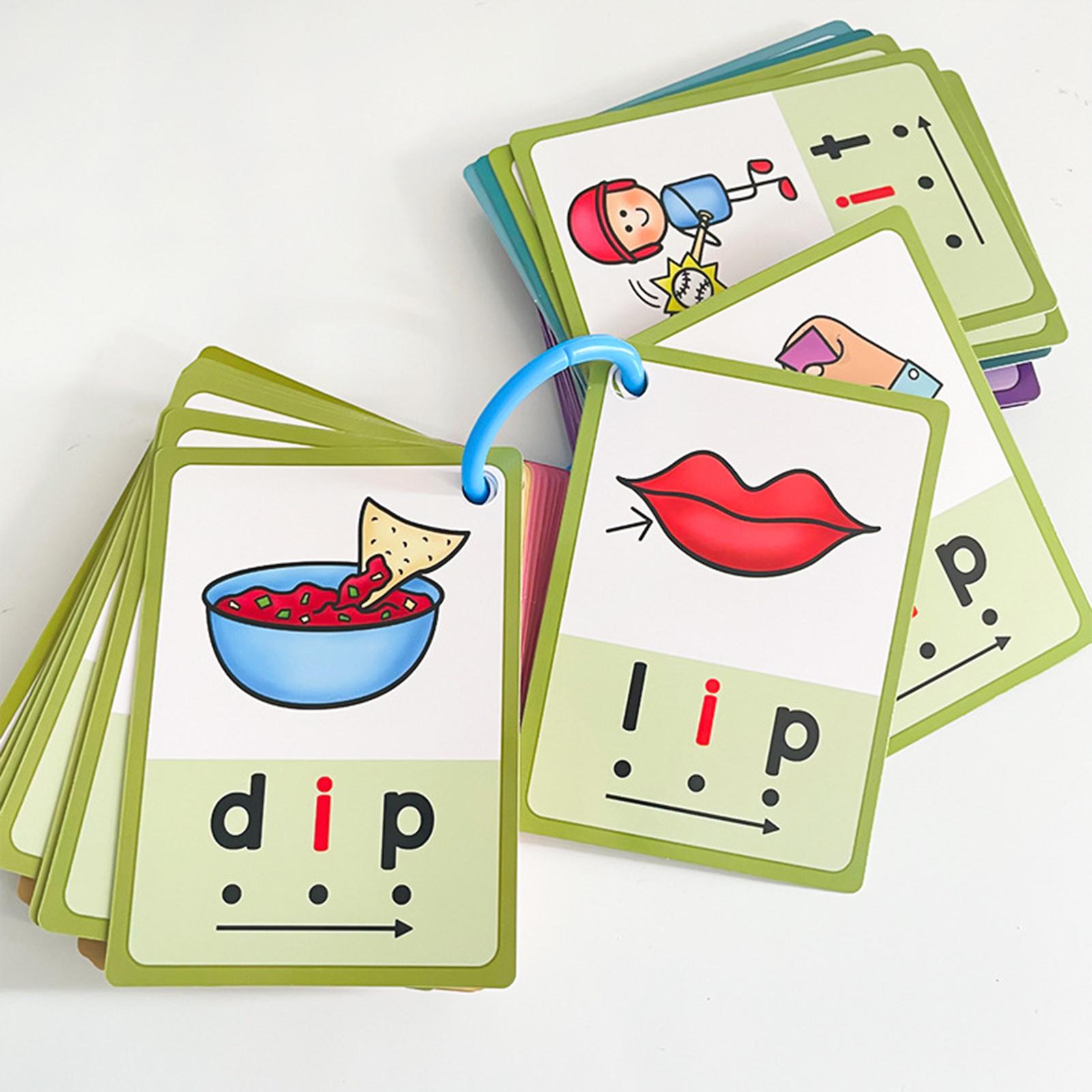 幼稚園フラッシュカード 70枚 ワードフラッシュカード フォ - Phonics Card Game のレビューと価格