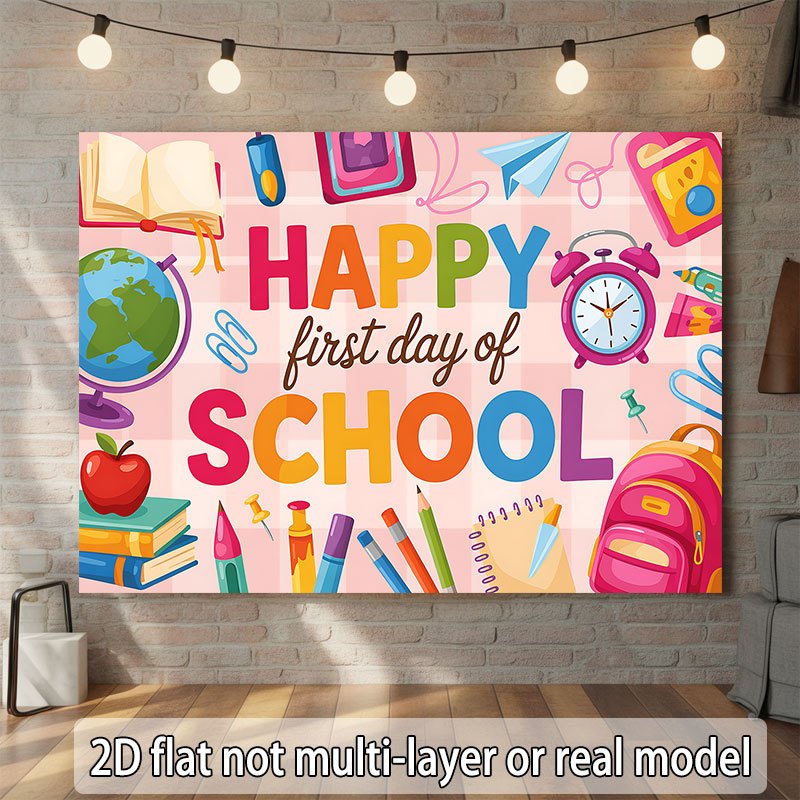 新学期ウォールタペストリー 学校初日おめでとうございます ク - Happy Kids Education のレビューと価格