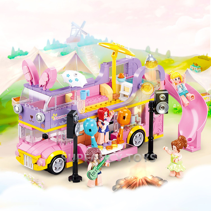 スルーバン 412ピース 組み立てブロック ウサギバス モー - Happy Kids Education のレビューと価格