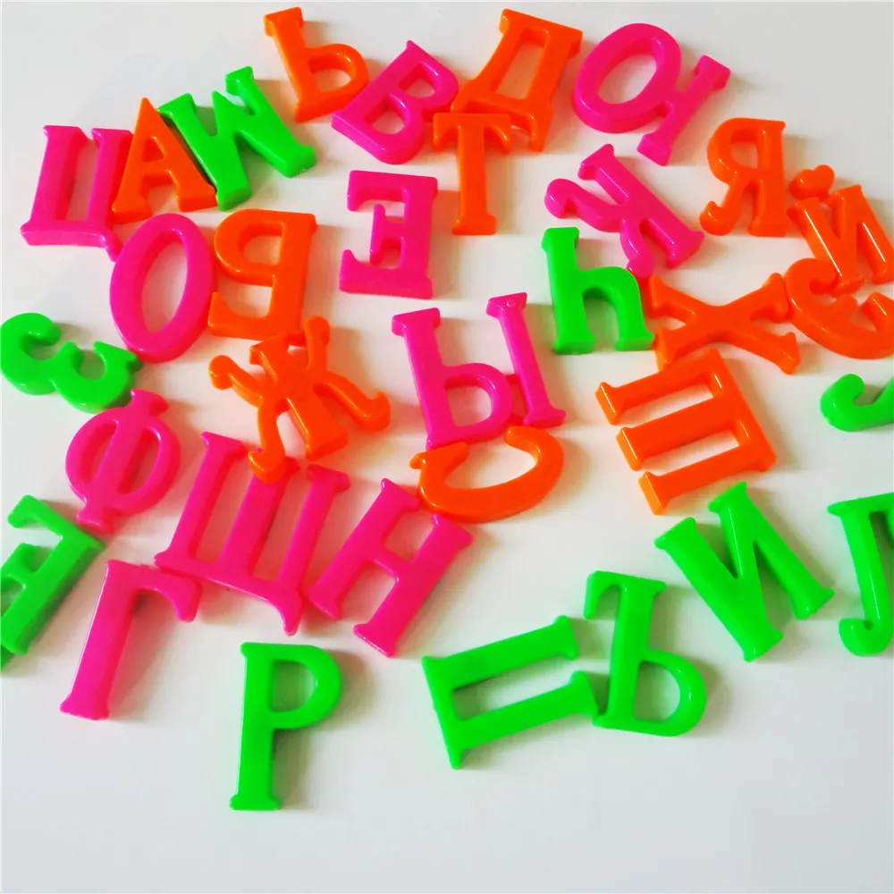 冷蔵庫,子供のおもちゃ,ギフト用のロシアの磁気文字 - Magnetic Letter Board のレビューと価格