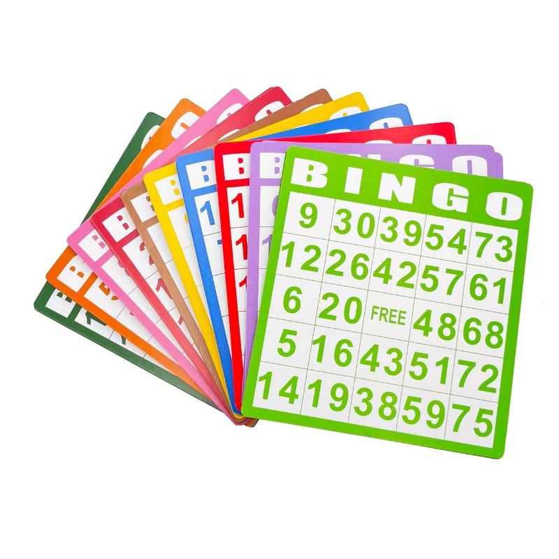 新しい50/100枚の非重複ビンゴカード、教育的インタラクテ - Kids Education Group のレビューと価格