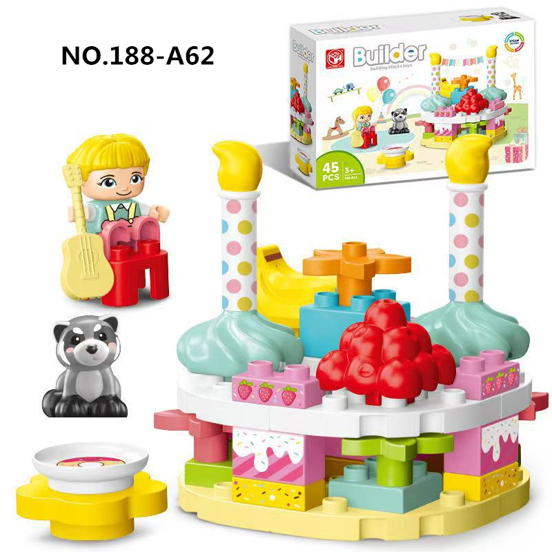45 ピース/セットクリエイティブハッピーバースデーケーキシ - Happy Kids Education のレビューと価格