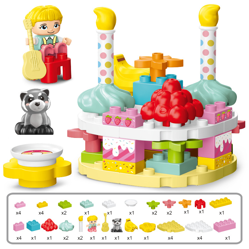 45 ピース/セットクリエイティブハッピーバースデーケーキシ - Happy Kids Education のレビューと価格