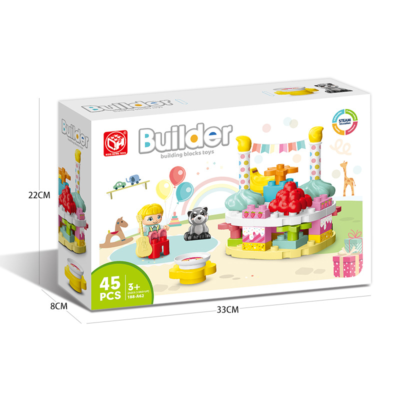 45 ピース/セットクリエイティブハッピーバースデーケーキシ - Happy Kids Education のレビューと価格