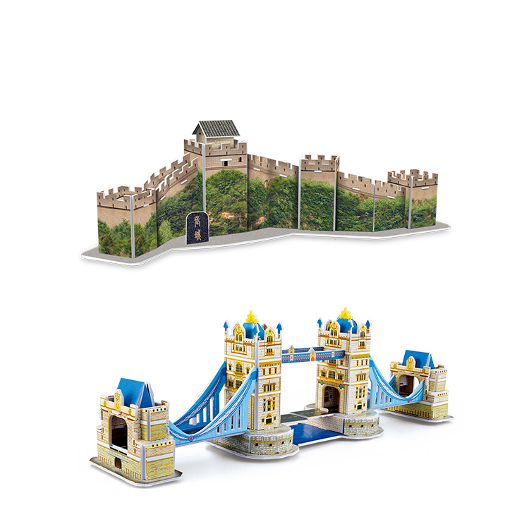 40 スタイル世界的に有名な建築建物 3D パズルモデル建設 - Puzzle Map World のレビューと価格