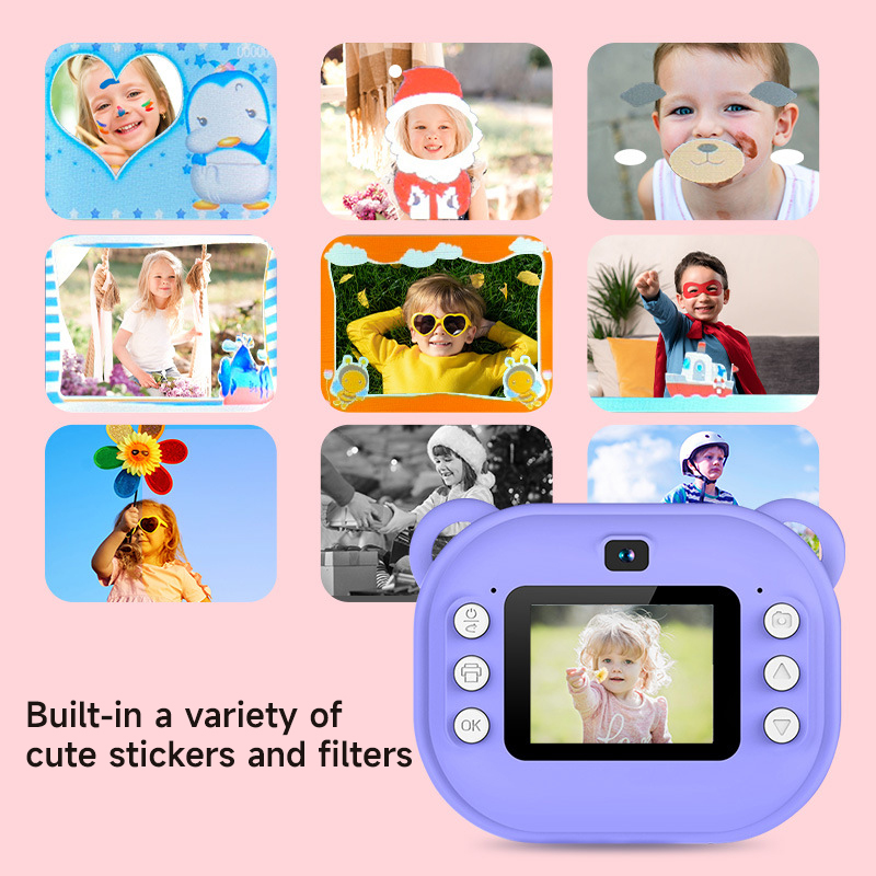 子供用サーマルプリントカメラ,Bluetooth付きワイヤレ - Kids Early Education Photos のレビューと価格