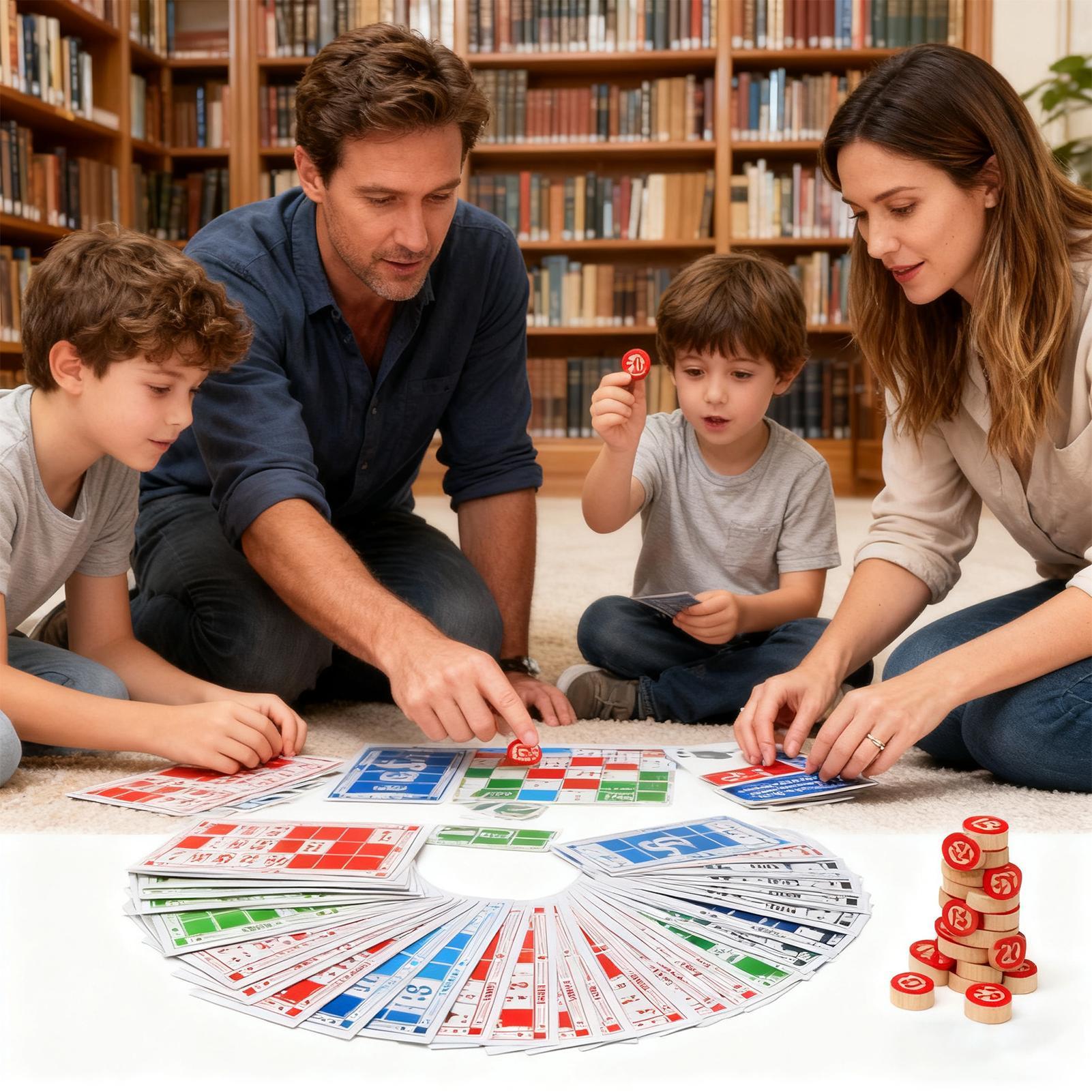 ビンゴカードゲーム 木製 面白い 知育玩具 大人向け ビンゴ - Kids Education Group のレビューと価格