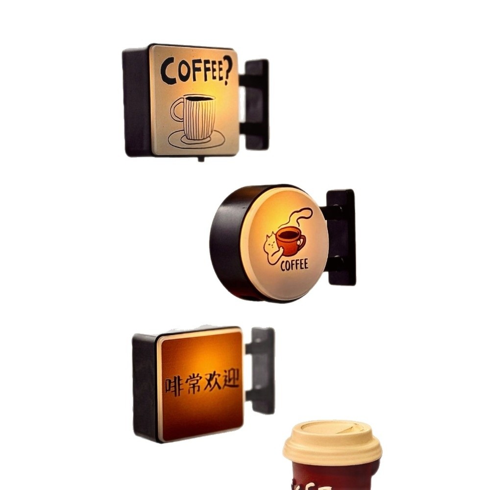 コーヒーコーナーライトサイン冷蔵庫マグネット雰囲気ライト磁気 - Magnetic Letter Board のレビューと価格